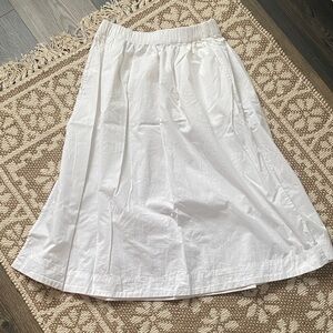 Old Navy White Midi Skirt